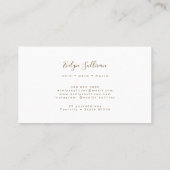 Elegante Dusty Lilac Agate Business Card Visitenkarte (Rückseite)