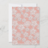 ELEGANTE DUSTY PINK LACE GOLD ÄNDERN DAS DATUM (Rückseite)