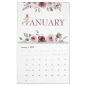 Elegante Dusty Pink Rose 2026 Kalender (Jan 2027)