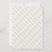 Elegante Dusty Rose Blumenstrauß Brautparty Einladung (Rückseite)