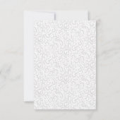Elegante Dusty Rose Foto Banner Hochzeit Dankeskarte (Rückseite)