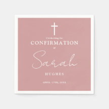 Elegante Dusty Rose Moderne Minimalistische Bestät