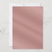 Elegante Dusty Rose Orchid Monogram Wedding Einladung (Rückseite)