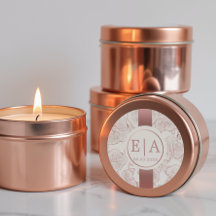 Elegante Dusty Rose Orchid Monogram Wedding