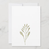 Elegante Dusty Rose Rosa Blumenzitat Einladung (Rückseite)