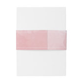 Elegante Dusty Rose Wasserfarbe, Hochzeit Einladungsbanderole (Rückseitenbeispiel)