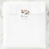 Elegante Dusty Rose Watercolor Wedding Sticker (Tasche)