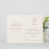 Elegante Earth Tones Blumenzeremonie (Stehend Vorderseite)