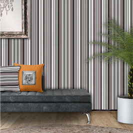 Elegante Earth Tones Brown Savannah Stripes Muster Tapete