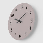Elegante Echte Taupe Wanduhr (Winkel)
