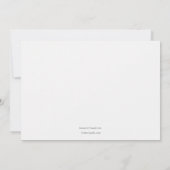 Elegante Ecke danken Ihnen zu kardieren Dankeskarte (Rückseite)