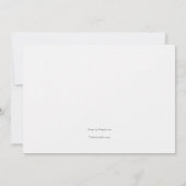 Elegante Ecke Einladung (Rückseite)