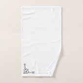 Elegante Ecken Badhandtuch Set (Handtuch)