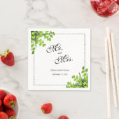 Elegante Eckfarn-Dekorations-Hochzeit Serviette (Beispiel)
