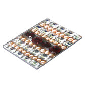 Elegante Edelsteine Diamanten Perlen Rubine Notizblock (Linke Seite)