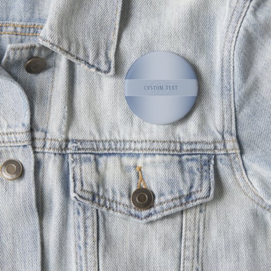 Elegante editierbare Monogramm-Schrift | Blau Button (Beispiel)
