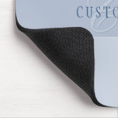 Elegante editierbare Monogramm-Schrift | Blau Mousepad (Ecke)