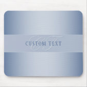 Elegante editierbare Monogramm-Schrift | Blau Mousepad (Vorne)