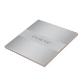 Elegante editierbare Monogramm-Schrift | Grau Fliese (Seite)