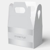Elegante editierbare Monogramm-Schrift | Grau Geschenkschachtel (Geöffnet)