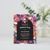 Elegante Eerie Affair: Ein raffiniertes Halloween Einladung (Stehend Vorderseite)