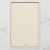 Elegante Eggshell mit Liebe & Hugs verschickt Briefpapier (Rückseite)