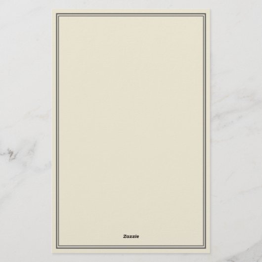 Elegante Eggshell mit Liebe & Hugs verschickt Briefpapier (Rückseite)