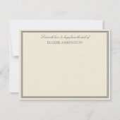 Elegante Eggshell mit Liebe & Hugs verschickt Mitteilungskarte (Vorderseite)