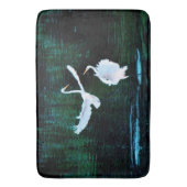Elegante Egrets im Tanz Badematte (Vorderseite Vertikal)