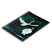 Elegante Egrets im Tanz Notizblock (Linke Seite)