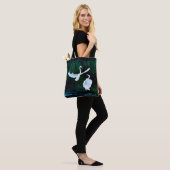 Elegante Egrets im Tanz Tasche (Am Model)
