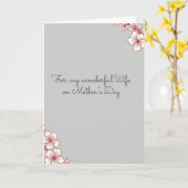 Elegante Ehefrau Muttertagskarte Karte (Gelbe Blume)