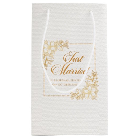 Elegante Eheleute| Geschenktasche Kleine Geschenktüte (Rückseite)