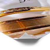 Elegante Eheringe mit Seidenband Romantisch💍 Poster (Ecke)