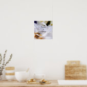Elegante Eheringe mit Seidenband Romantisch💍 Poster (Küche)