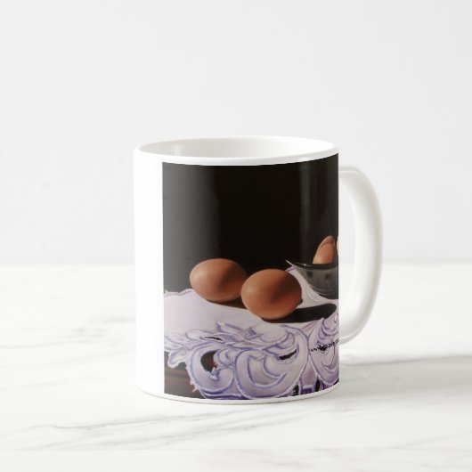 Elegante Ei-Tasse Kaffeetasse (VorderseiteRechts)