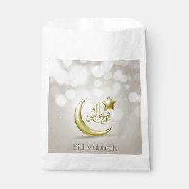 Elegante Eid Mubarak Gold Moon Star - Gefallen Beu Geschenktütchen