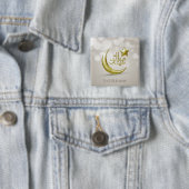 Elegante Eid Mubarak Gold Moon Star - Schaltfläche Button (Beispiel)