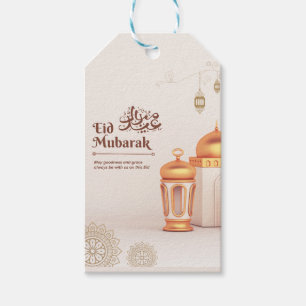 Elegante Eid Mubarak-Moscheelanternenkunst Geschenkanhänger