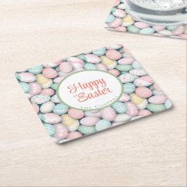 elegante Eier und Sondername Rechteckiger Pappuntersetzer