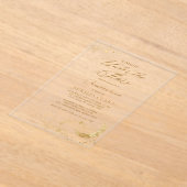 Elegante Eine Nacht unter den Sternen Quinceñera Acryleinladungen (Ablage )