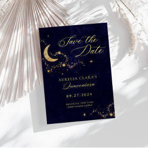Elegante Eine Nacht unter den Sternen Quinceñera Save The Date