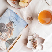 Elegante einfache anpassbare Foto-Hochzeit Einladung