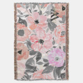 Elegante, einfache Aquarellblumen Decke (Vorderseite Vertikal)