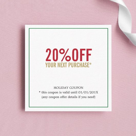 Elegante Einfache Beauty Salon Rabattkarte