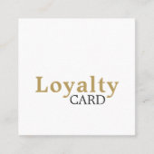 Elegante Einfache Beauty Salon Treuekarte (Vorderseite)