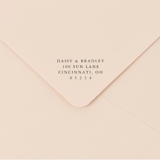 Elegante einfache benutzerdefinierte Hochzeit-Rück Permastempel