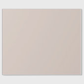 Elegante, einfache Blankvorlage Beige Solid Color Geschenkpapier (Flach)