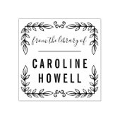 Elegante, einfache Blätter aus der Bibliothek des Gummistempel (Prägung)