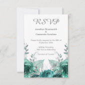 ELEGANTE EINFACHE BLUMENGREEN METALLIKISCHE UAWG EINLADUNG (Vorderseite)